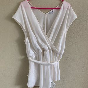 Express white dress shirt silky